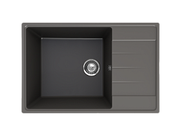 Кухонная мойка ULGRAN Quartz Prima 760 прямоугольная-09 Асфальт 500_191_3055807